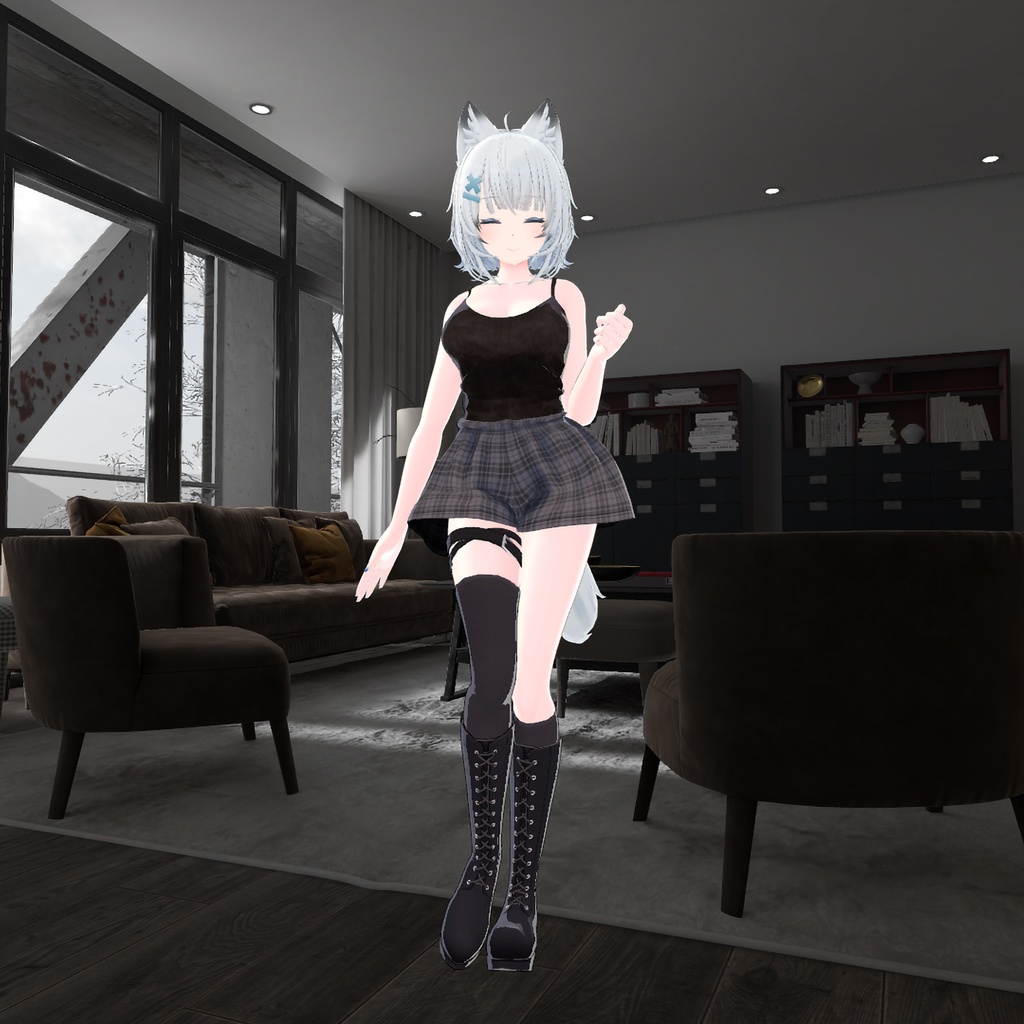 【PB対応/Liltoon】「ヨール -Yawl-」「狐薄」用の衣装、タンクトップ(4色入り)とショートパンツ