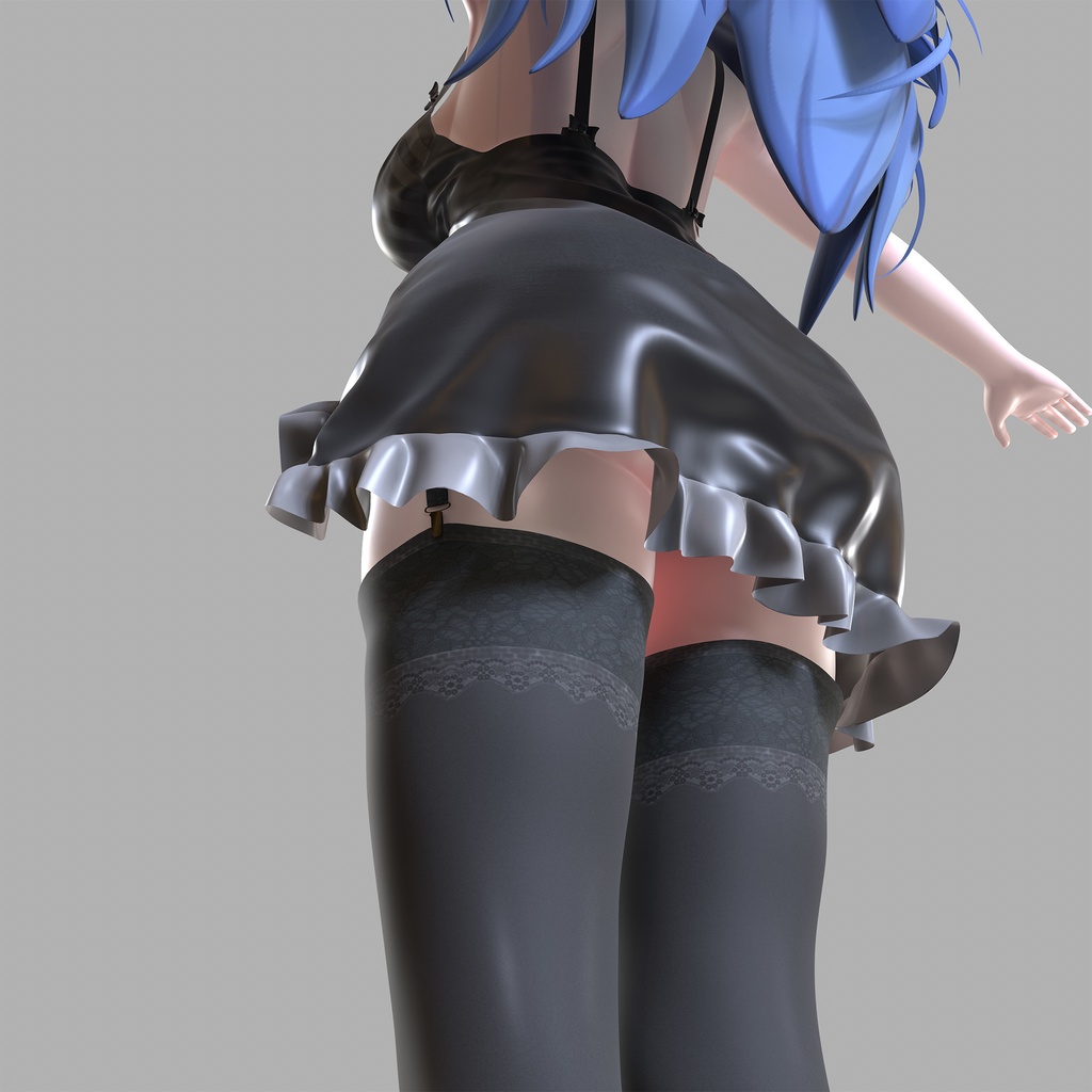 イメリス用の衣装、ベビードール、ガーターベルト、ニーハイストッキング