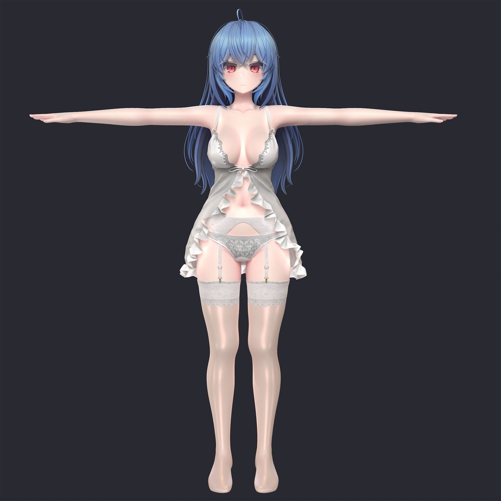 イメリス用の衣装、ベビードール、ガーターベルト、ニーハイストッキング