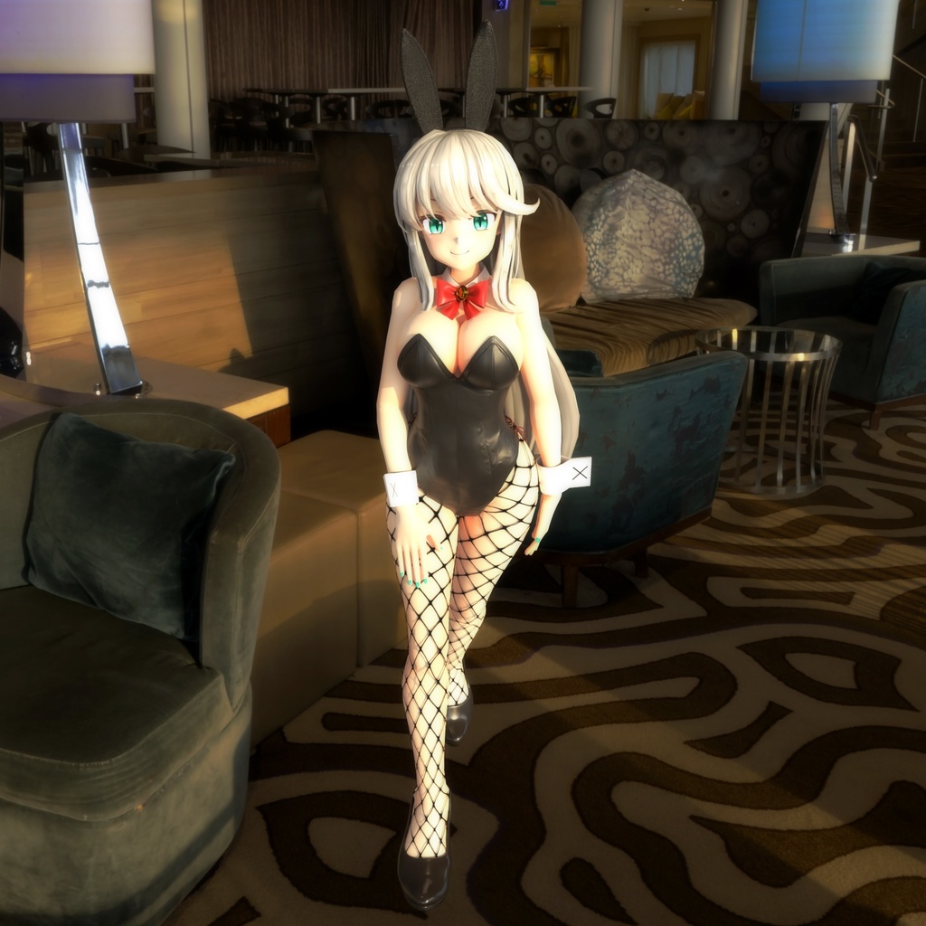 シルヴィアちゃん素体用の衣装、バニースーツセット