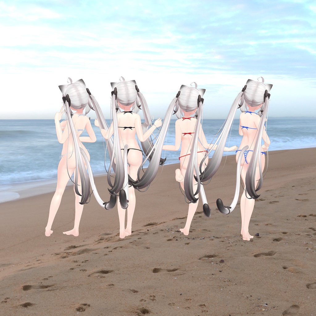 【PB版動作確認済】舞夜用衣装、紐ビキニ、テクスチャ8種入り