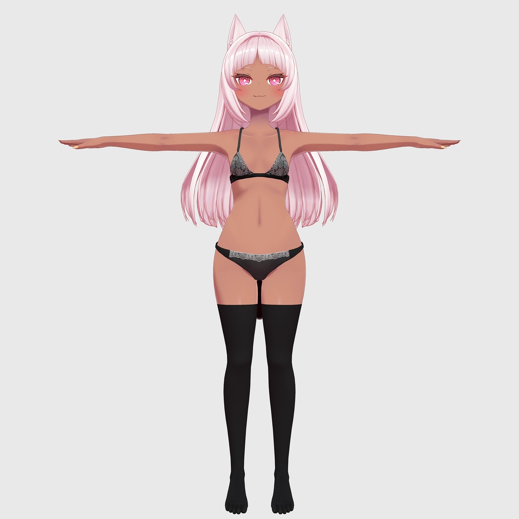 ネフェル(Nefer)用の衣装、ブラウス、ブローチ、ミニタイトスカート、紳士靴(オックスフォード)のコーデと下着セット