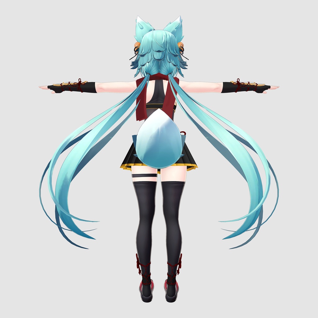 竜胆用の衣装、くノ一装束(4色入り)