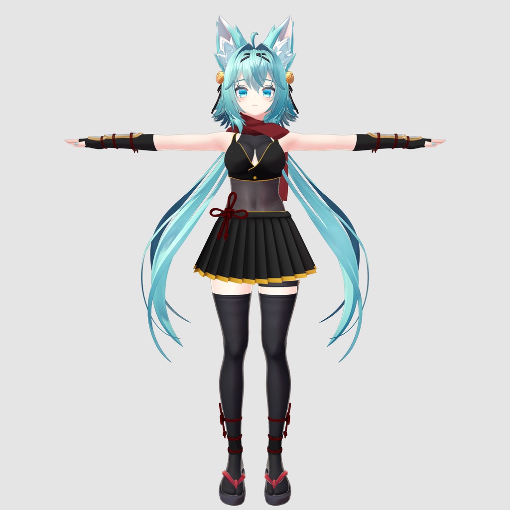 竜胆用の衣装、くノ一装束(4色入り)