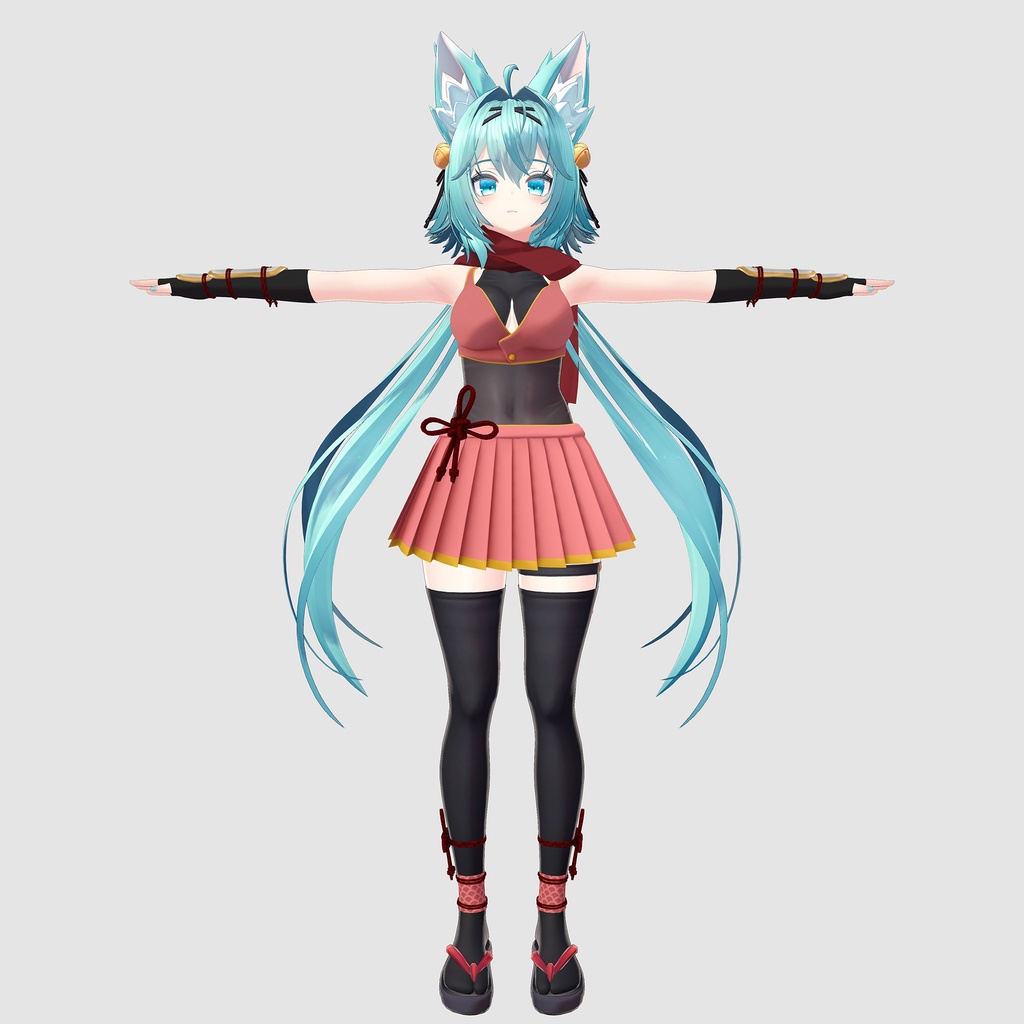 竜胆用の衣装、くノ一装束(4色入り)