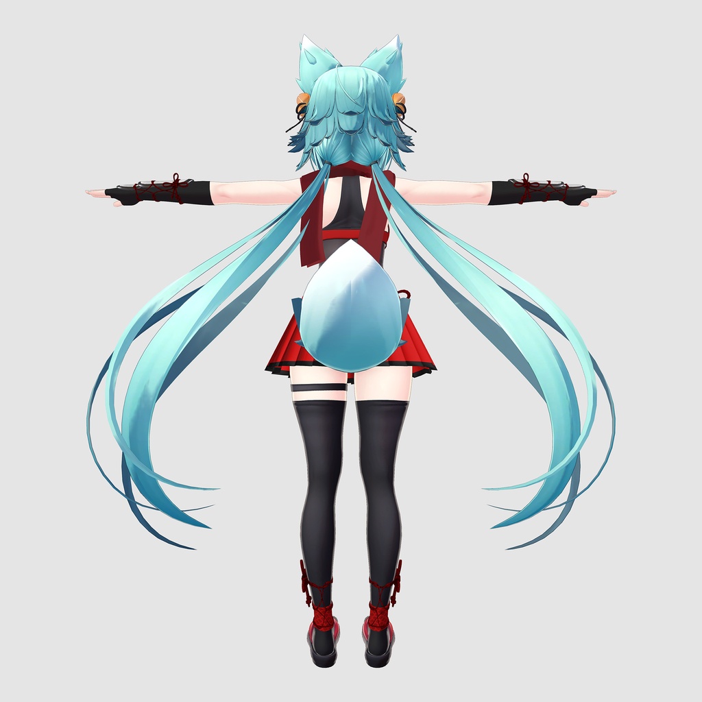 竜胆用の衣装、くノ一装束(4色入り)