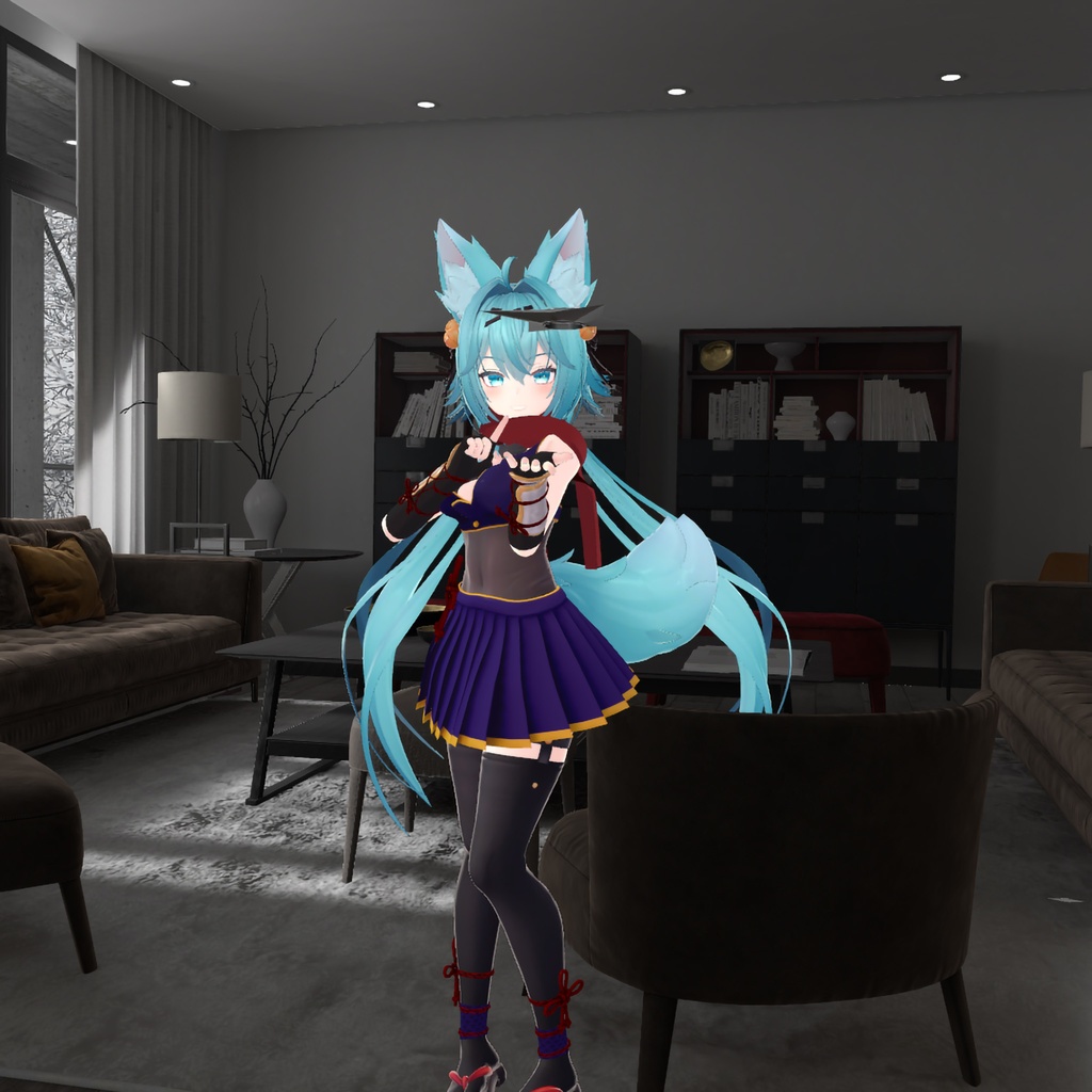 竜胆用の衣装、くノ一装束(4色入り)