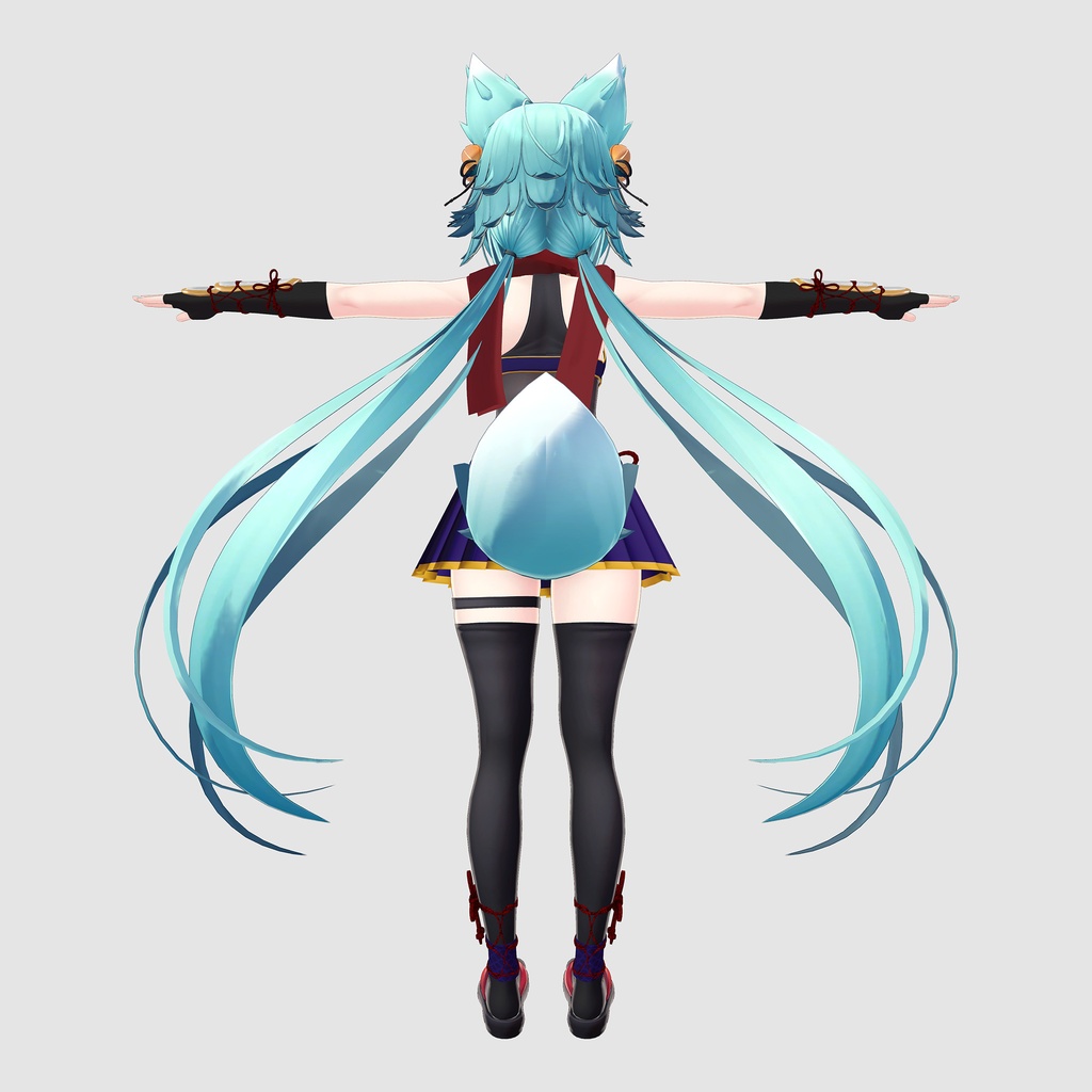 竜胆用の衣装、くノ一装束(4色入り)