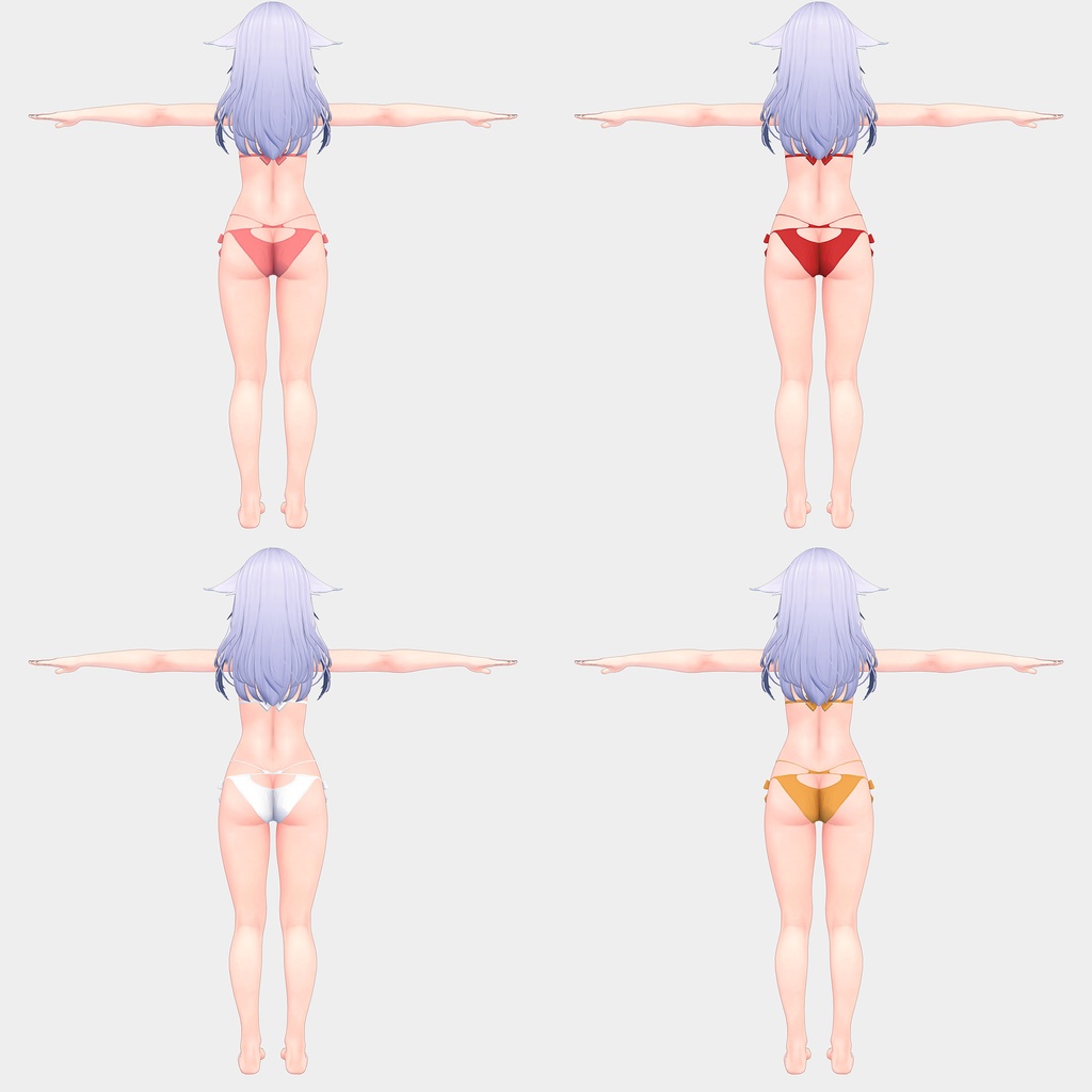 【PB対応/Liltoon】桔梗用の衣装、紐ビキニ8色入り