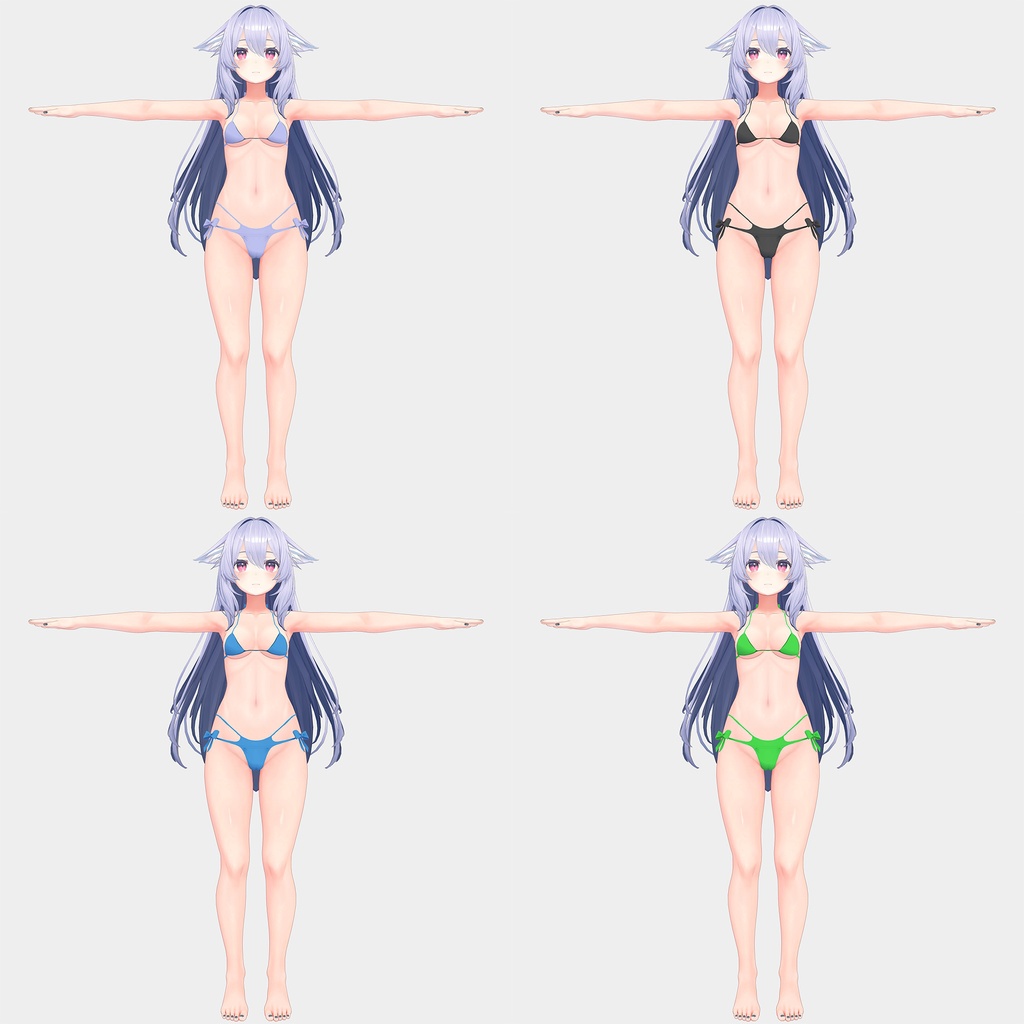 【PB対応/Liltoon】桔梗用の衣装、紐ビキニ8色入り