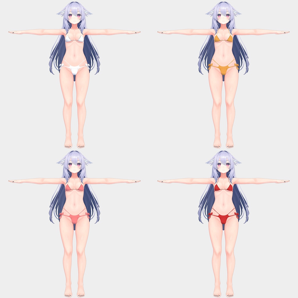 【PB対応/Liltoon】桔梗用の衣装、紐ビキニ8色入り