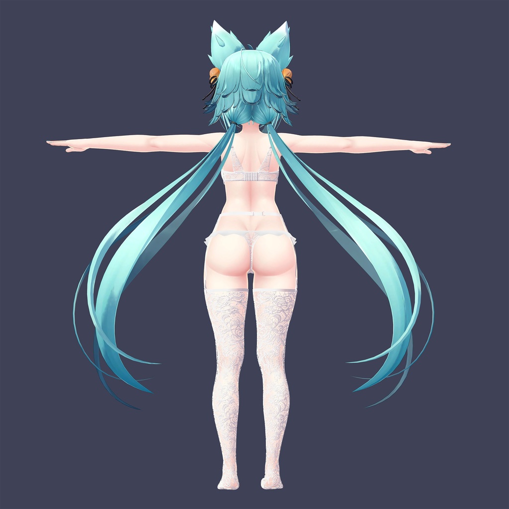 竜胆用の衣装、レースランジェリーセット(3色入り)