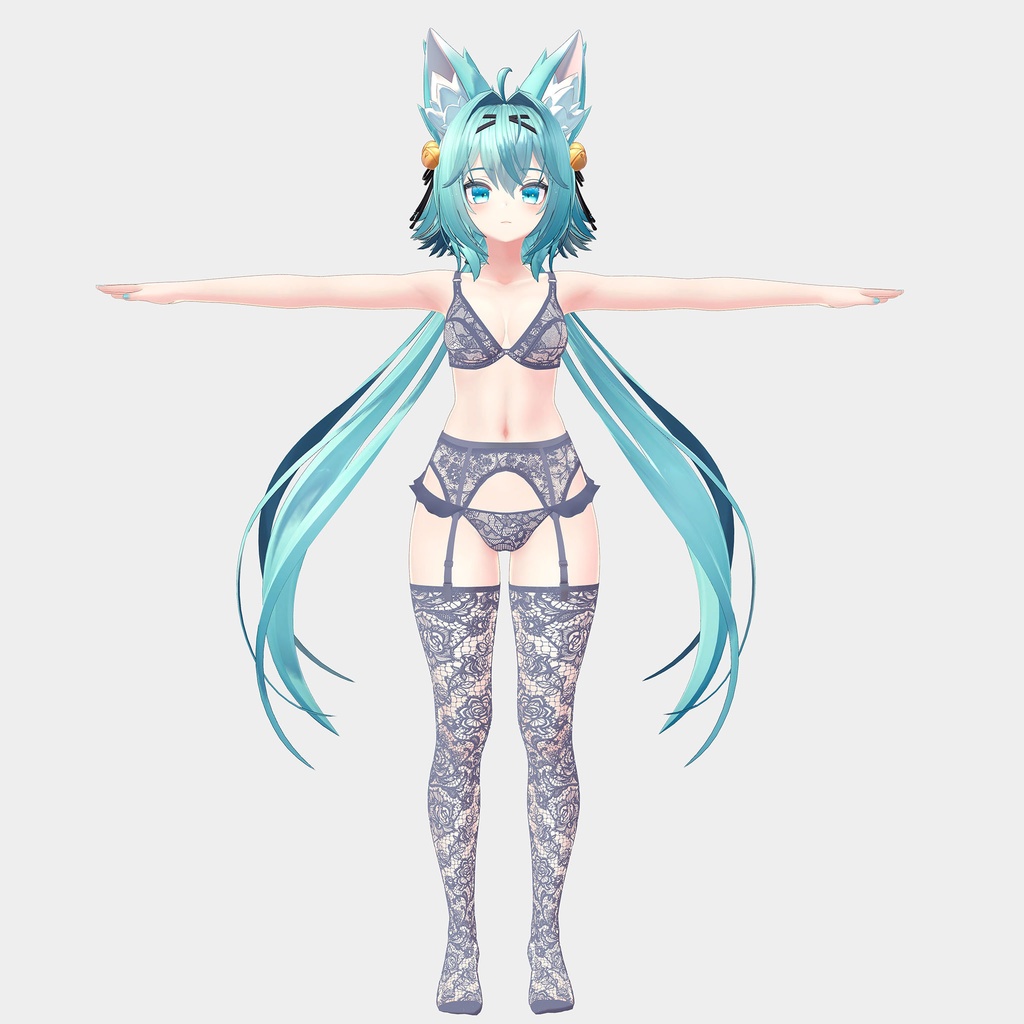 竜胆用の衣装、レースランジェリーセット(3色入り)