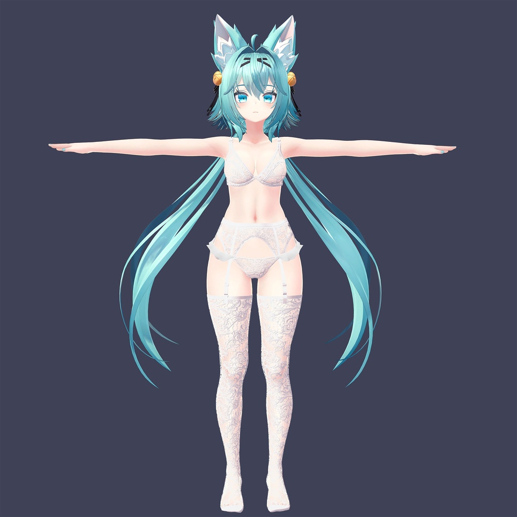 竜胆用の衣装、レースランジェリーセット(3色入り)