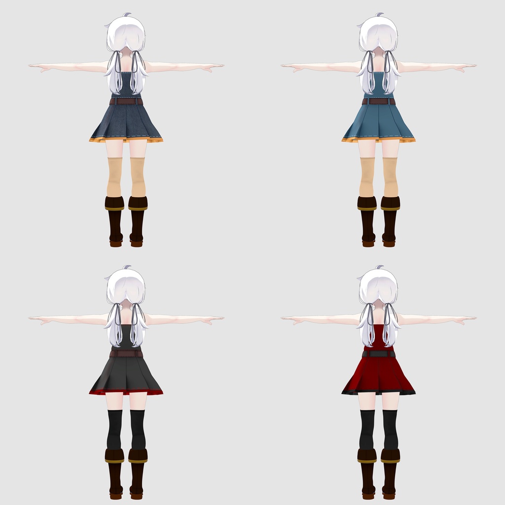 プラチナ用の衣装、オーバーオールスカートセット