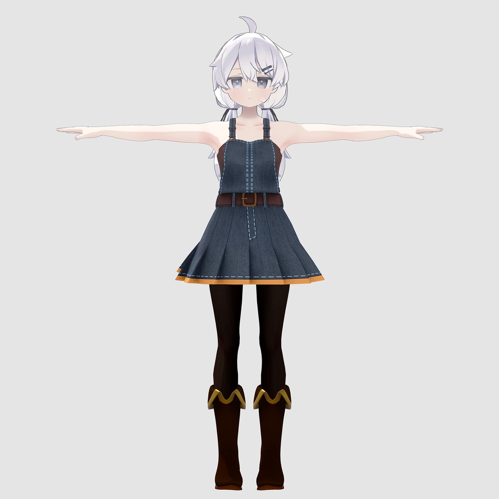 プラチナ用の衣装、オーバーオールスカートセット