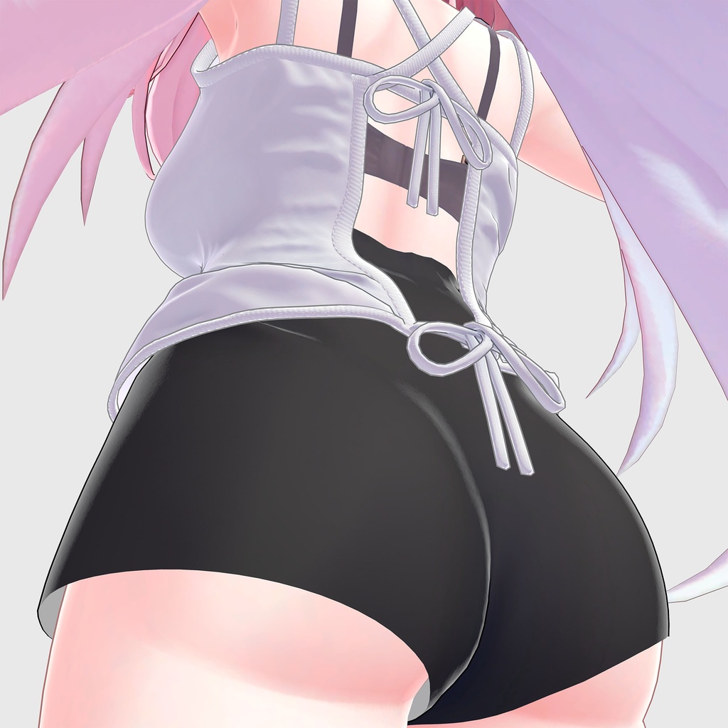 セレスティア用衣装ルームウェア、キャミソール、ハイウエストショートパンツ