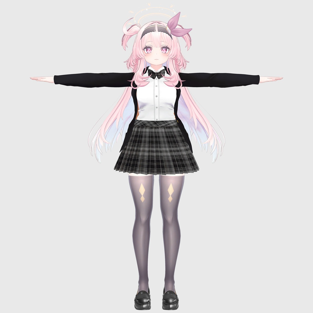 セレスティア用の衣装、ブレザー制服セット、チェック柄6種入り