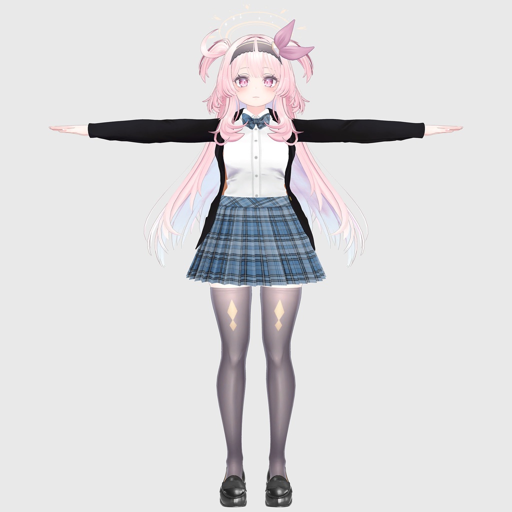 セレスティア用の衣装、ブレザー制服セット、チェック柄6種入り