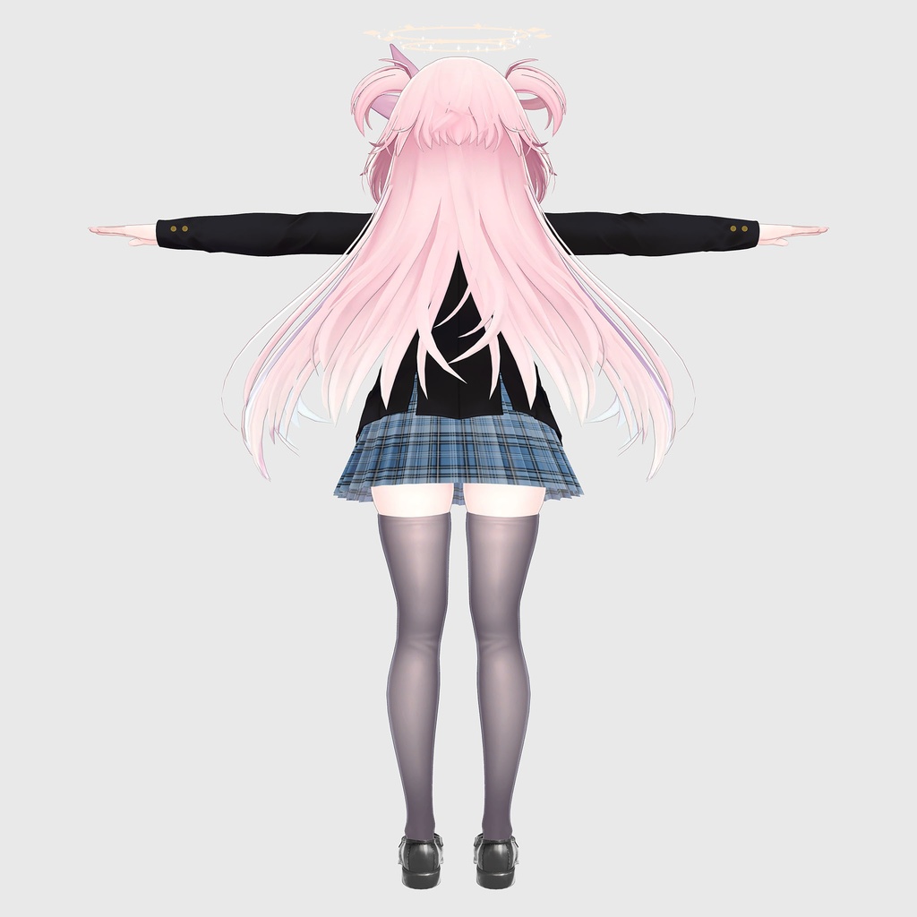 セレスティア用の衣装、ブレザー制服セット、チェック柄6種入り