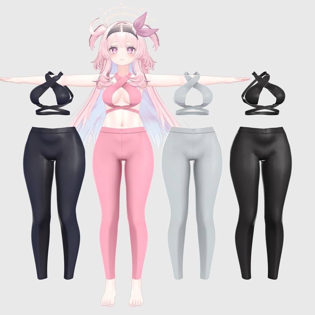 セレスティア用衣装、ヨガウェア4色入り