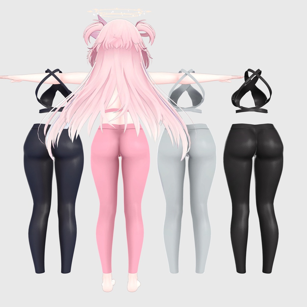 セレスティア用衣装、ヨガウェア4色入り