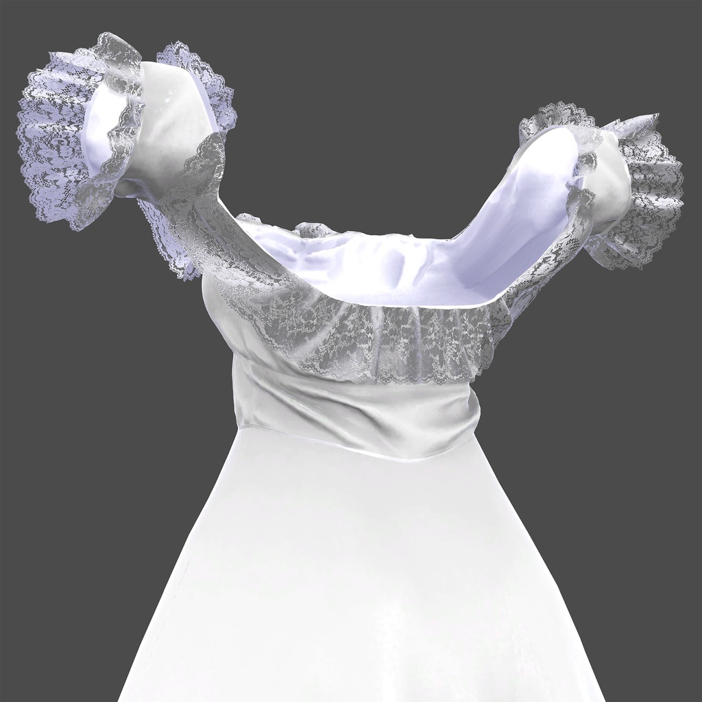 EMISTIA -エミスティア-用衣装、オフショルダーフリルドレス(4色入り)