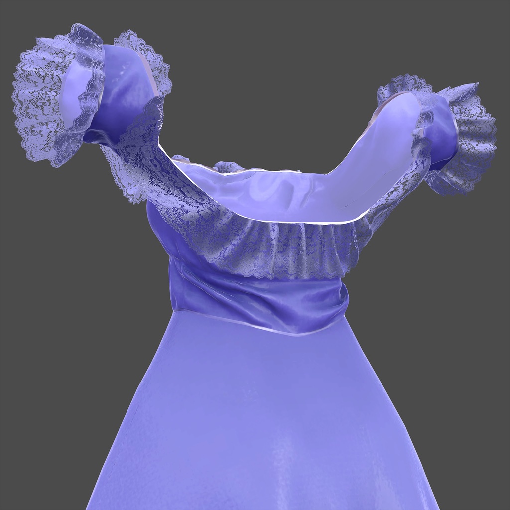 EMISTIA -エミスティア-用衣装、オフショルダーフリルドレス(4色入り)