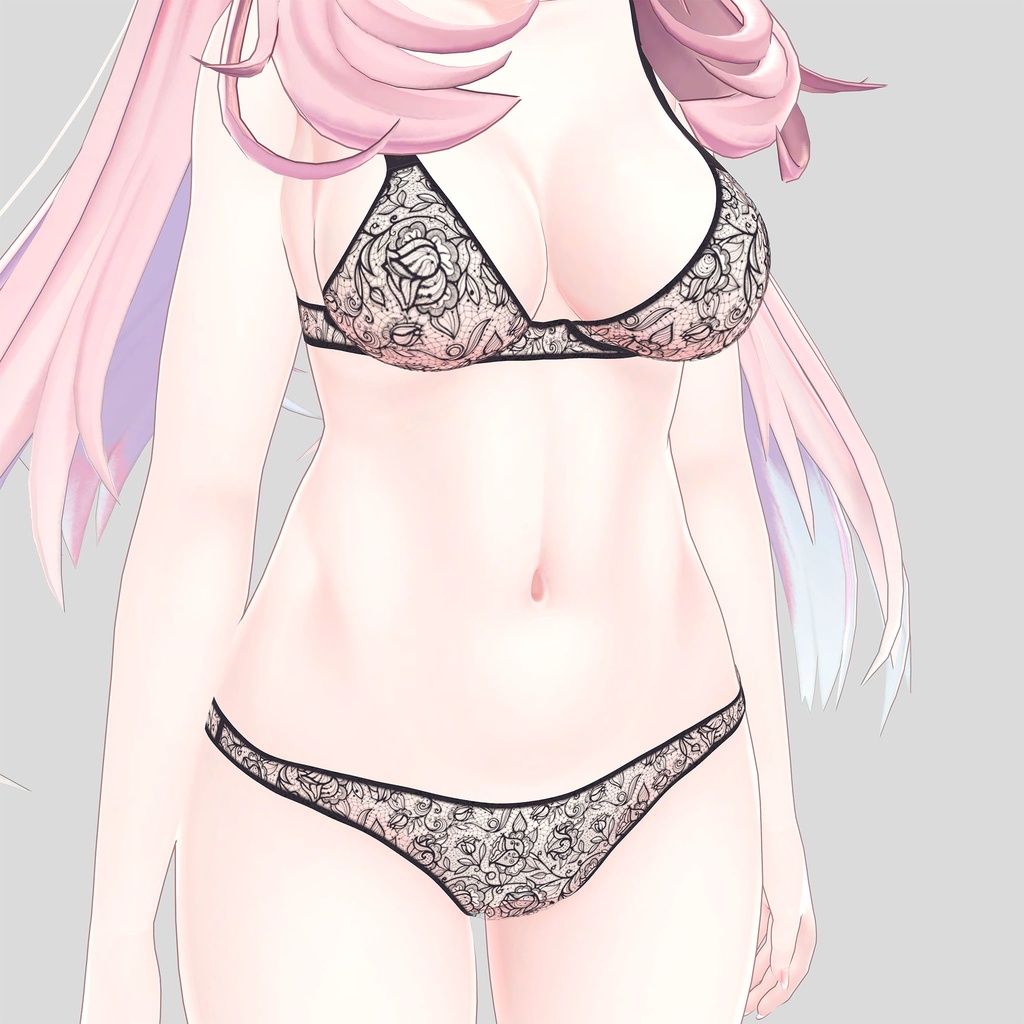 セレスティア用の衣装、レースランジェリー4色入り