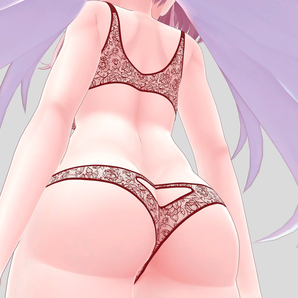 セレスティア用の衣装、レースランジェリー4色入り