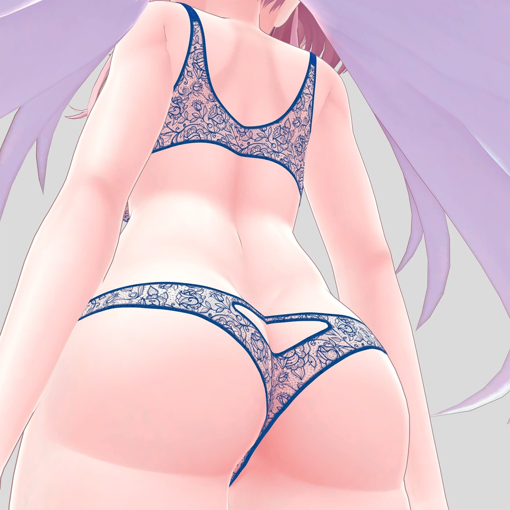 セレスティア用の衣装、レースランジェリー4色入り