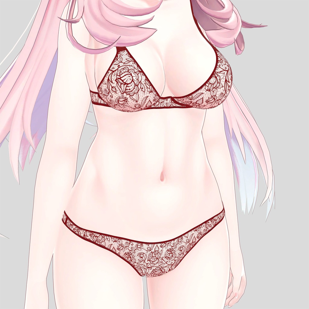 セレスティア用の衣装、レースランジェリー4色入り