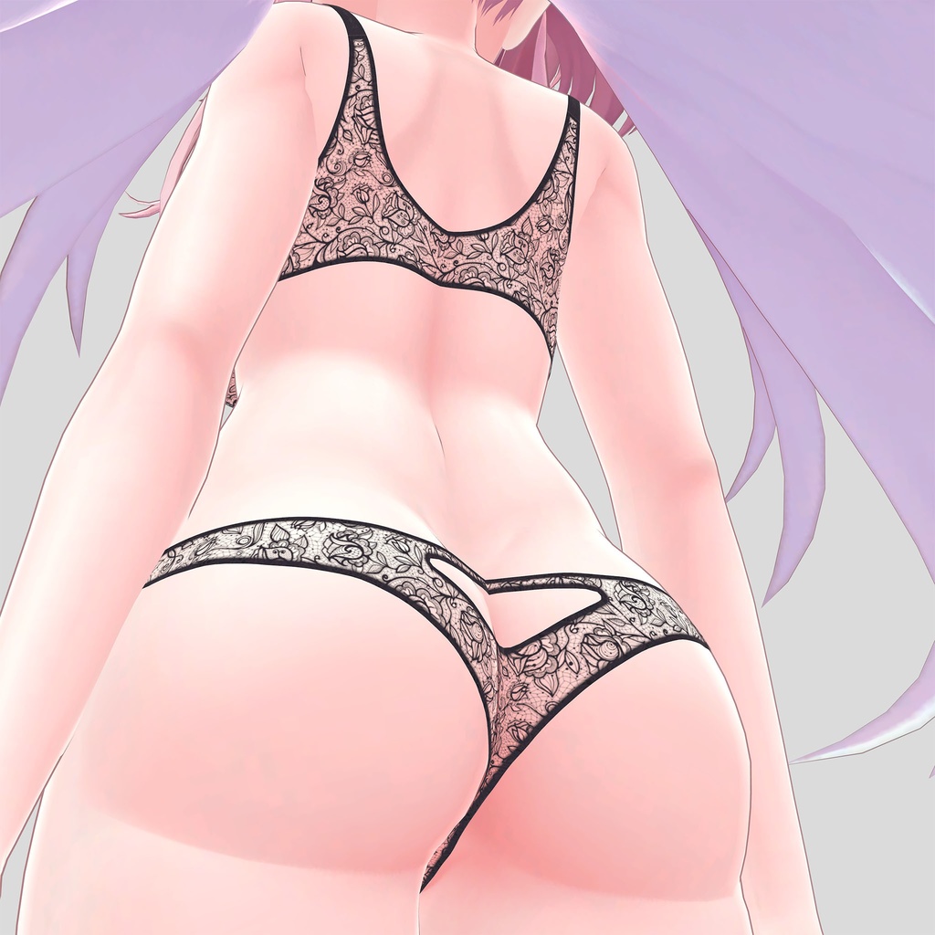 セレスティア用の衣装、レースランジェリー4色入り