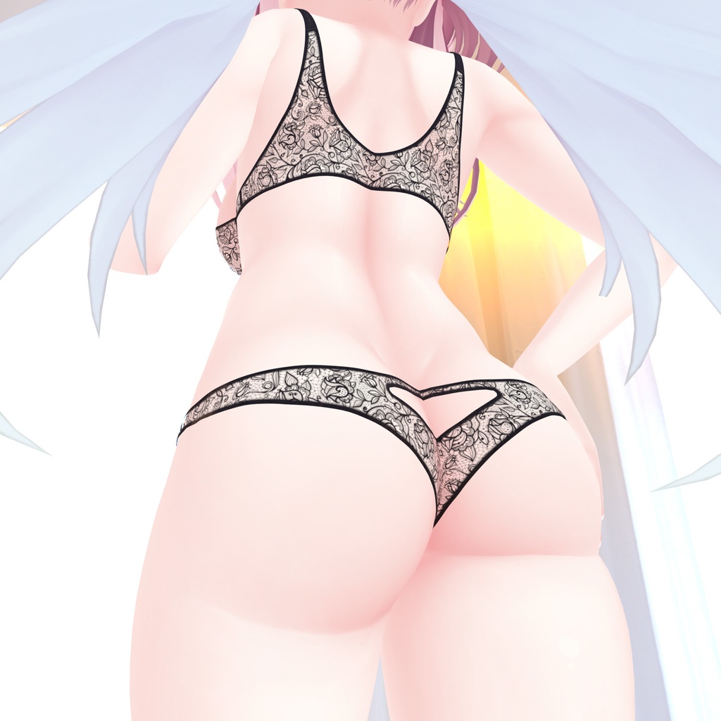 セレスティア用の衣装、レースランジェリー4色入り