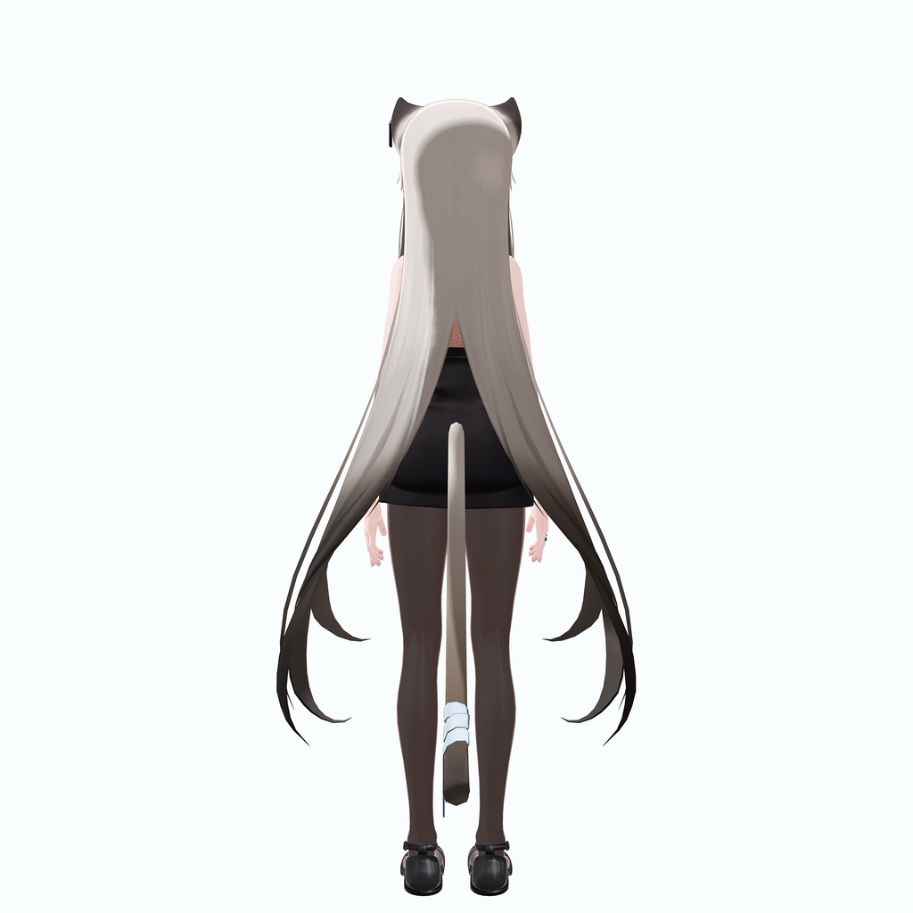 「ユギ」「ミヨ」用衣装、ノースリーブニット、タイトスカート、靴、タイツテクスチャ