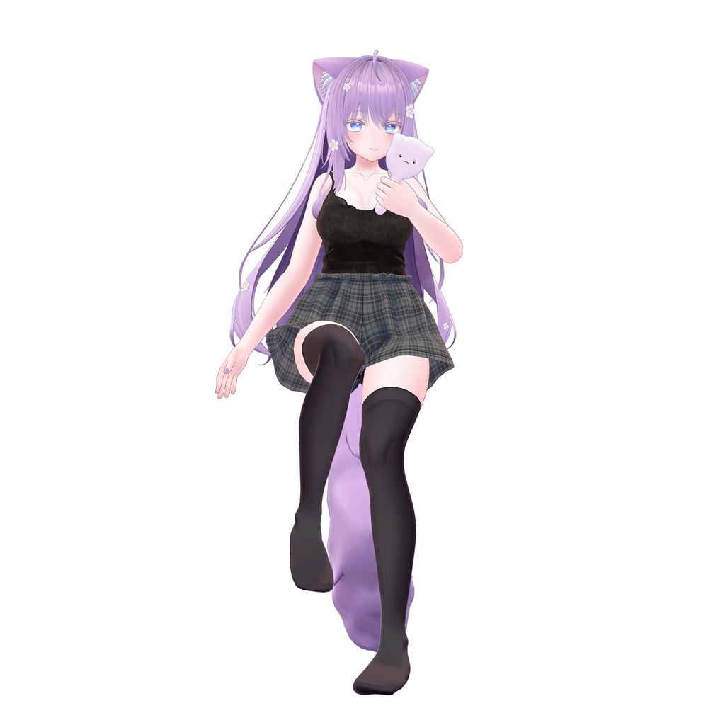 萌用の衣装、ルームウェア(タンクトップ黒・白、ショートパンツ)