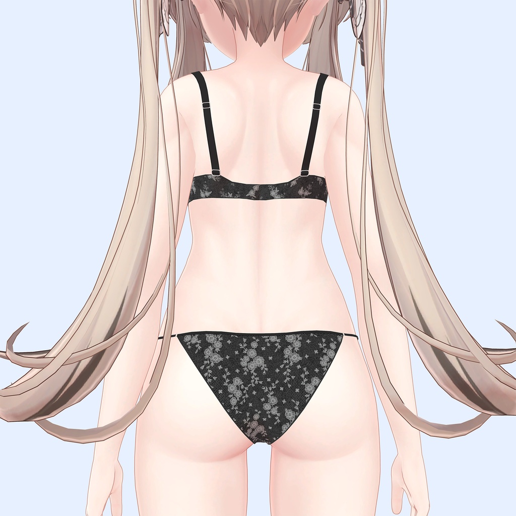 マヌカ用のランジェリーセット、柄3種類4色入り