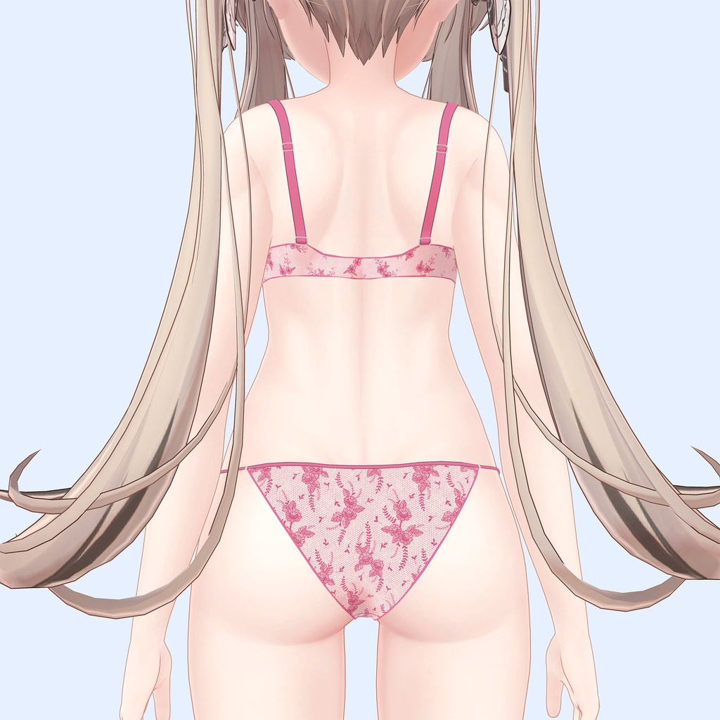 マヌカ用のランジェリーセット、柄3種類4色入り