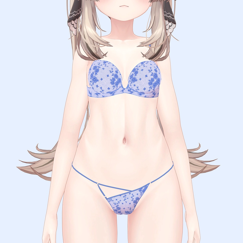 マヌカ用のランジェリーセット、柄3種類4色入り