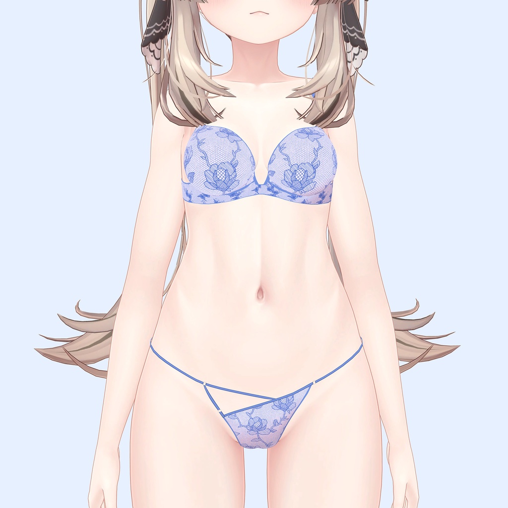 マヌカ用のランジェリーセット、柄3種類4色入り