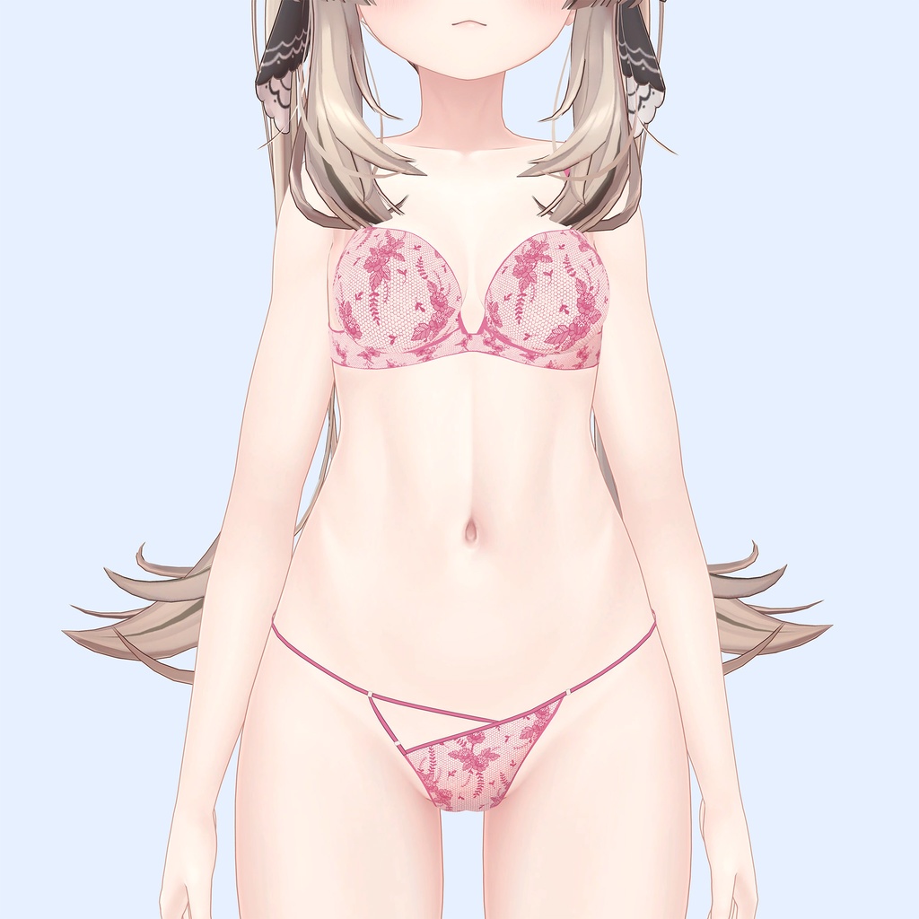 マヌカ用のランジェリーセット、柄3種類4色入り