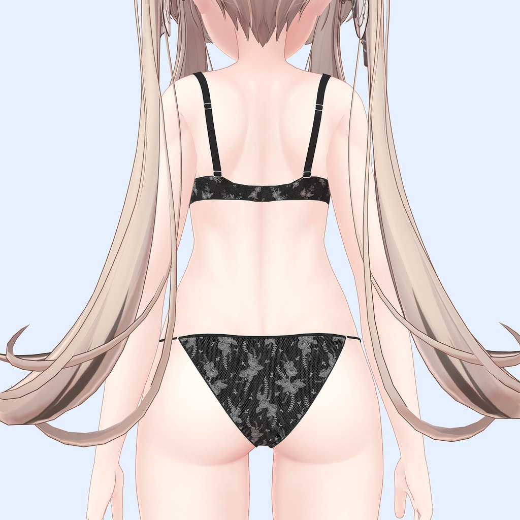 マヌカ用のランジェリーセット、柄3種類4色入り