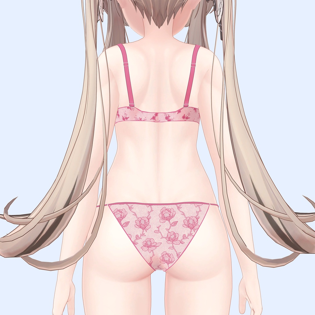 マヌカ用のランジェリーセット、柄3種類4色入り