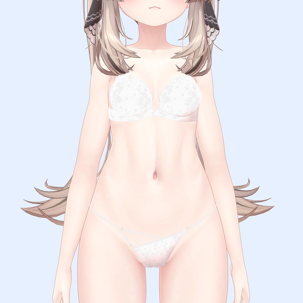 マヌカ用のランジェリーセット、柄3種類4色入り