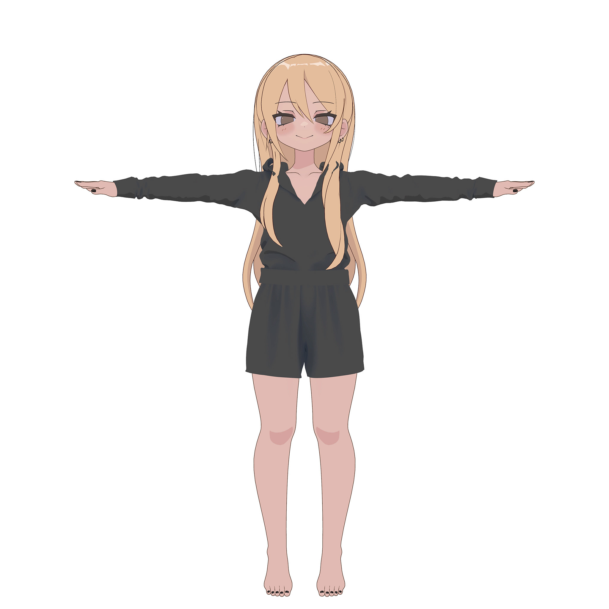 凪夜瑠璃用のルームウェア（トップス、ショートパンツ）3色入り wakamaru shop BOOTH