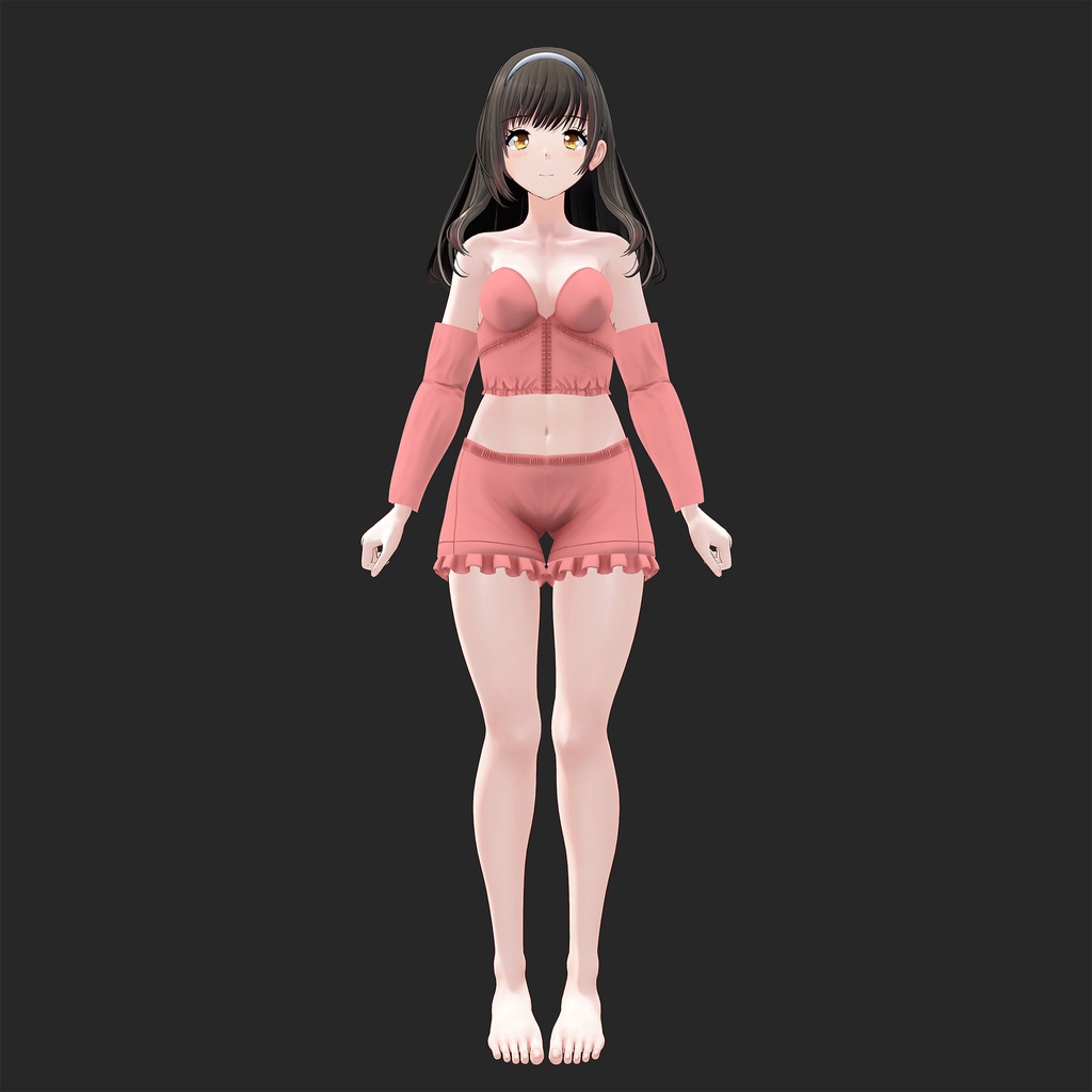 立花優衣用の衣装、ルームウェア4色入り