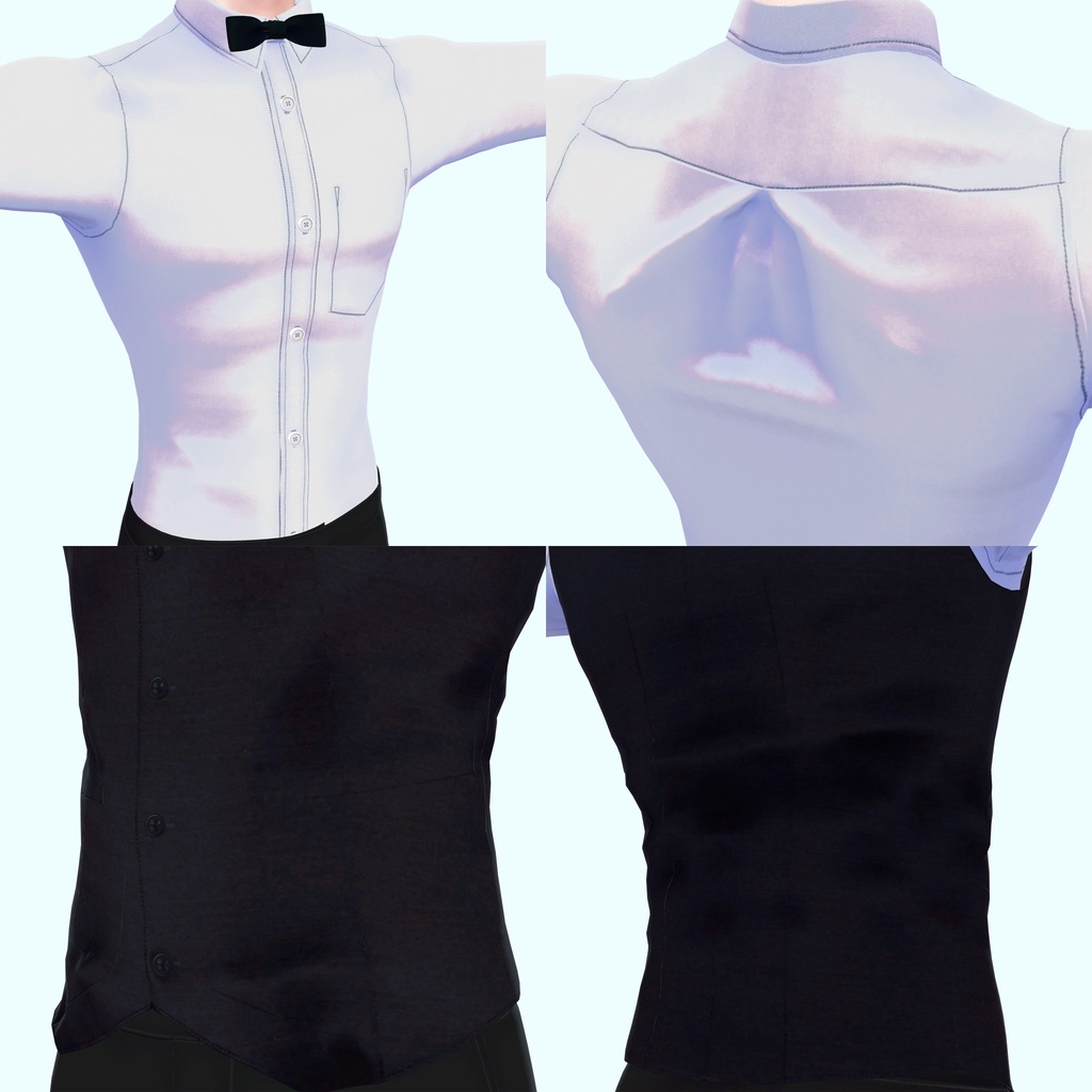 水瀬、怜用のバーテンダーやカフェ店員の衣装