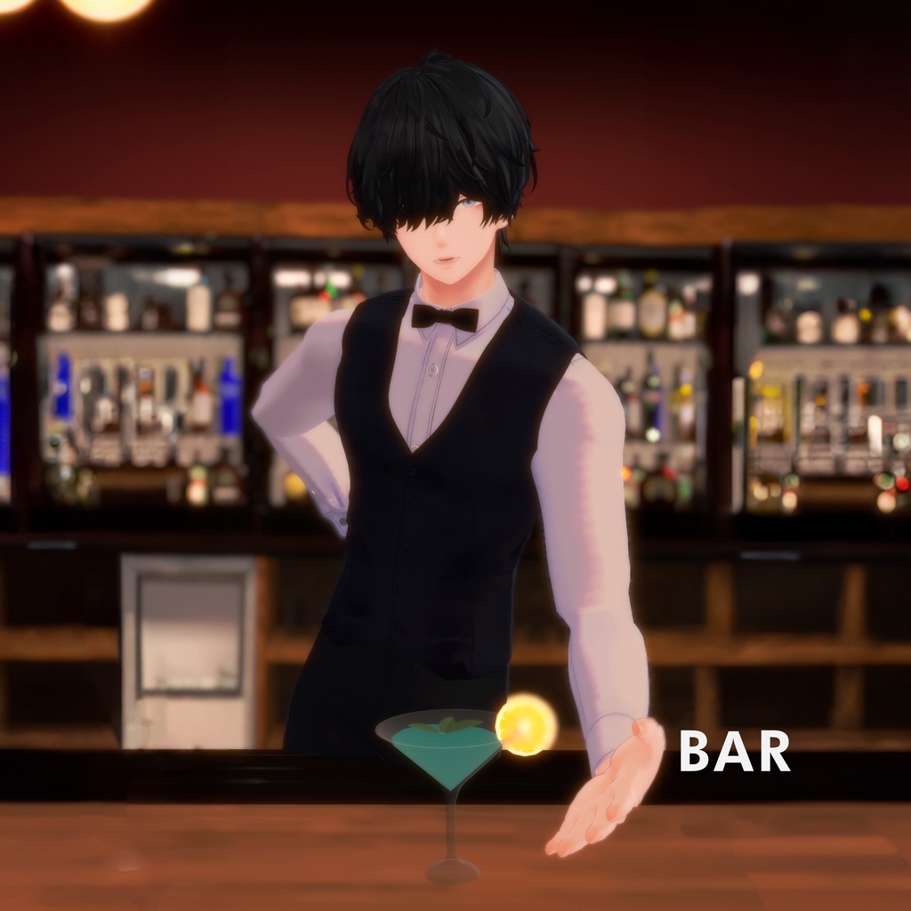 水瀬、怜用のバーテンダーやカフェ店員の衣装