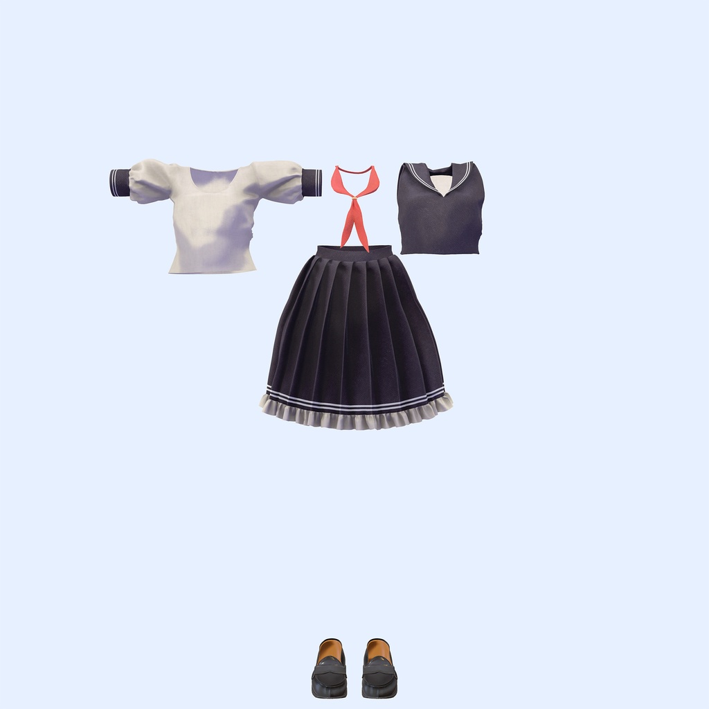 マヌカ用衣装 セーラーカラーコーデ