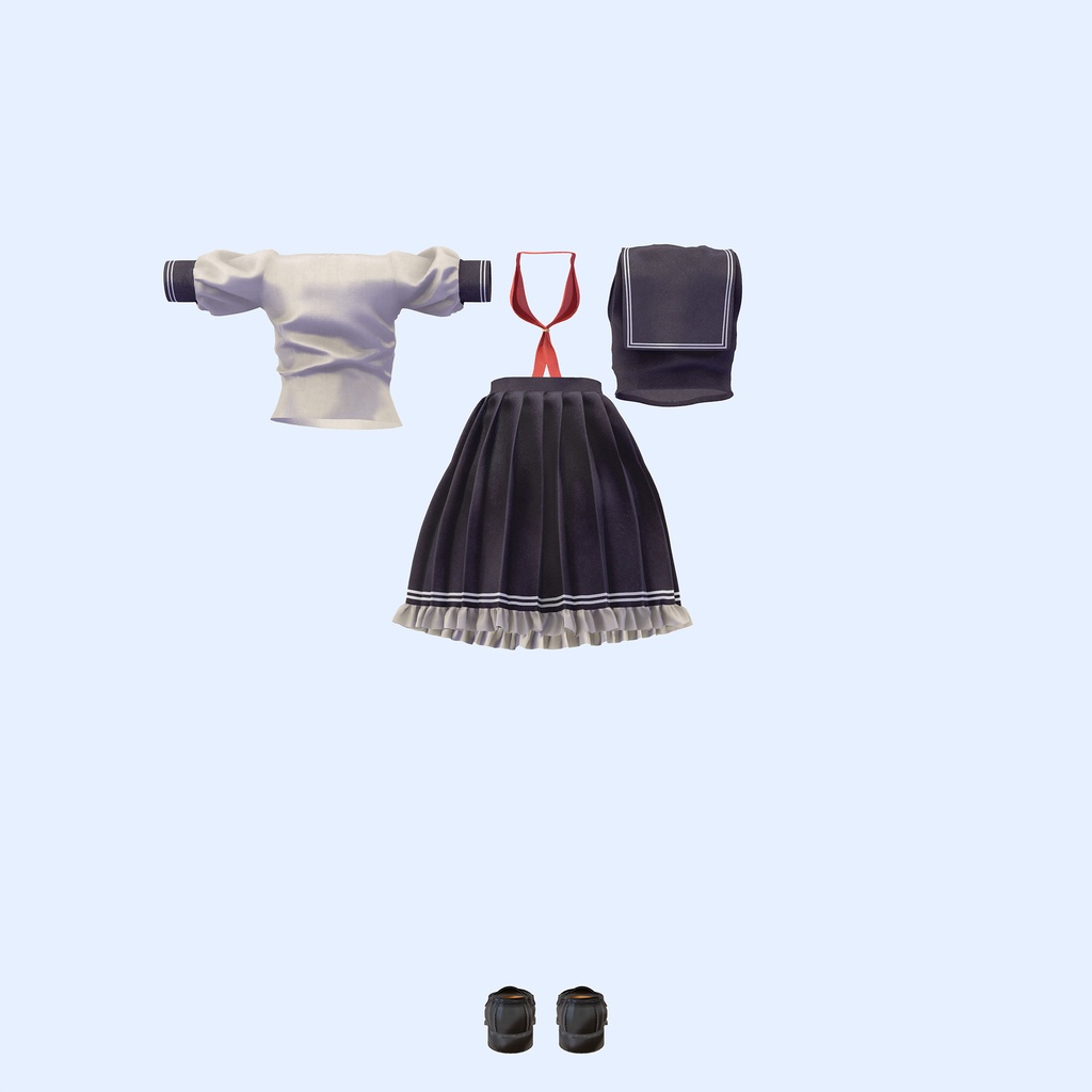 マヌカ用衣装 セーラーカラーコーデ